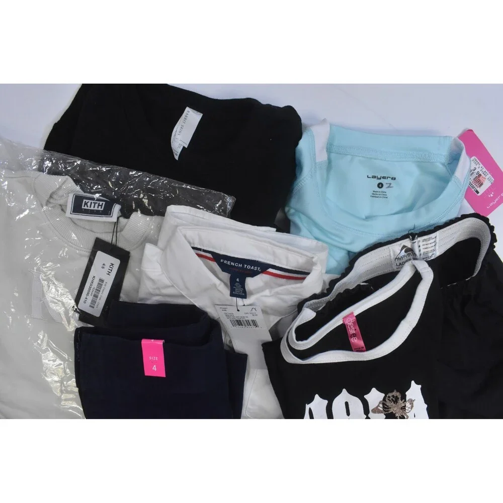 Wholesale Bulk Lot Of 13 Girls Size XS 4/5 Mixed Season Tops Bottoms Shorts